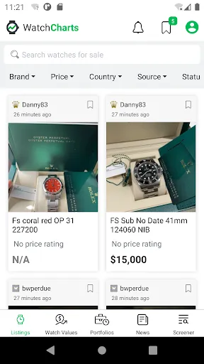 Скриншот 1 — WatchCharts