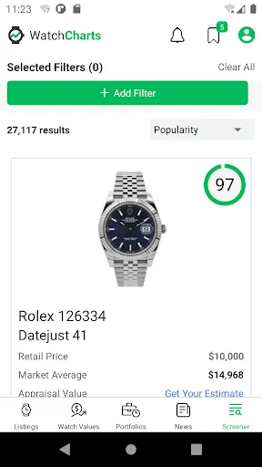 Скриншот 7 — WatchCharts