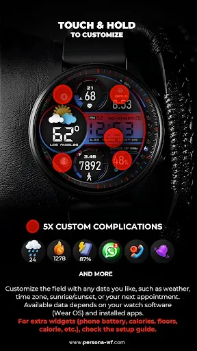 Скриншот 4 — PER009 Sport Watch Face Mesa