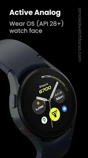 Скриншот 1 — Active Analog Watch Face
