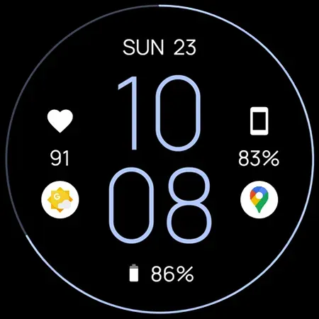Скриншот 8 — MNML Thin Watch face