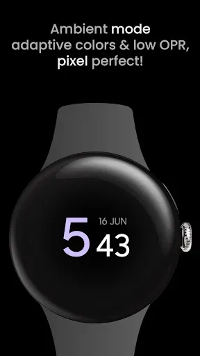 Скриншот 4 — Wave: Wear OS watch face