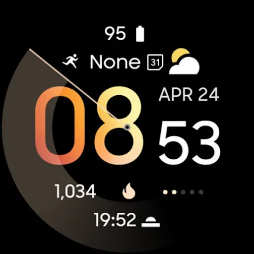 Скриншот 8 — Wave: Wear OS watch face