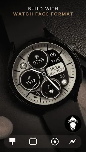 Скриншот 1 — Modern Beige Analog Watch Face
