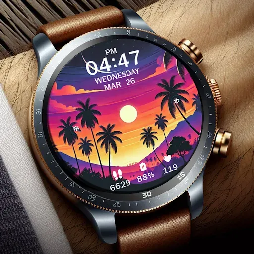 Скриншот 3 — Key WF63 Sunset Watch Face
