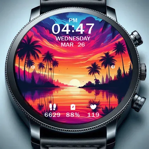 Скриншот 4 — Key WF63 Sunset Watch Face