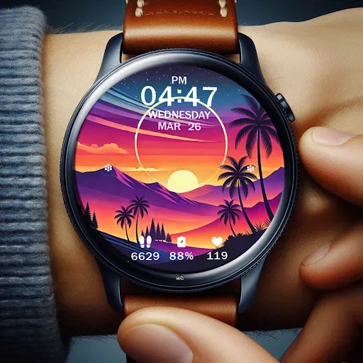 Скриншот 5 — Key WF63 Sunset Watch Face