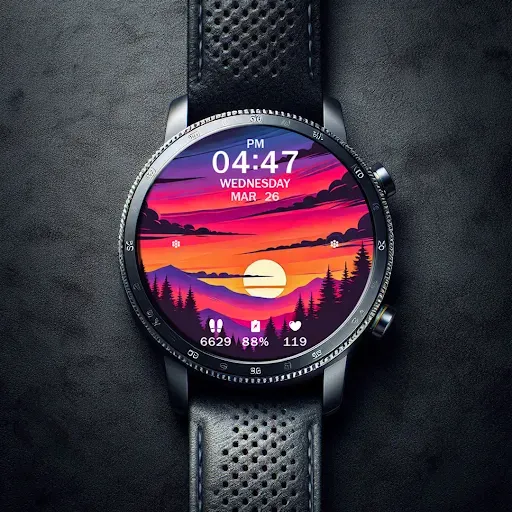 Скриншот 8 — Key WF63 Sunset Watch Face