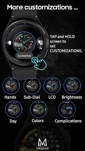 Скриншот 8 — MD242 Hybrid watch face