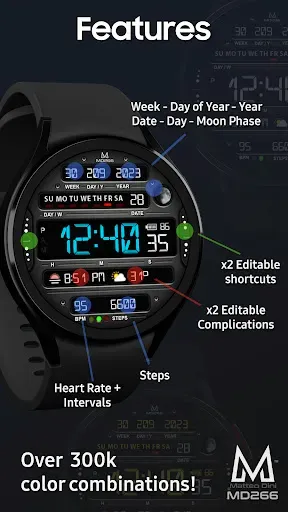 Скриншот 2 — MD266 Classic Watch Face