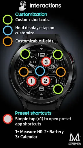 Скриншот 7 — MD278 Analog watch face
