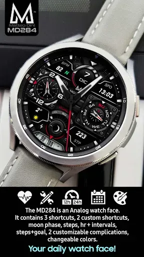 Скриншот 1 — MD284 Analog watch face