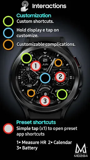 Скриншот 8 — MD284 Analog watch face
