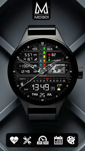 Скриншот 1 — MD301 Hybrid watch face