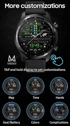 Скриншот 7 — MD301 Hybrid watch face