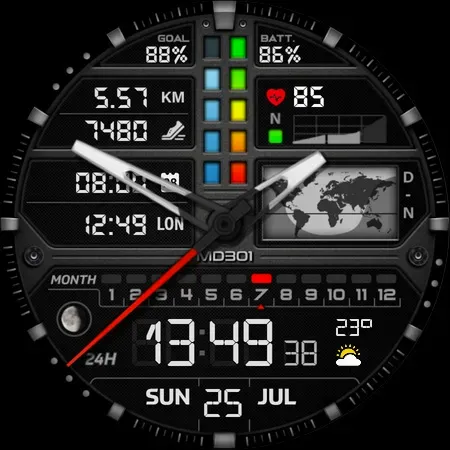 Скриншот 8 — MD301 Hybrid watch face