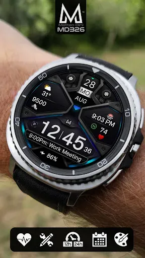 Скриншот 2 — MD326 3D Modern Watch Face