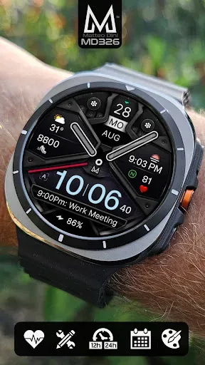 Скриншот 3 — MD326 3D Modern Watch Face