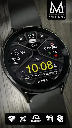 Скриншот 4 — MD326 3D Modern Watch Face