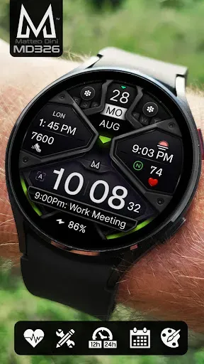 Скриншот 5 — MD326 3D Modern Watch Face