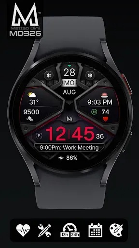 Скриншот 7 — MD326 3D Modern Watch Face