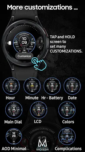Скриншот 7 — MD334 Digital watch face