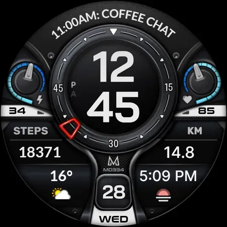 Скриншот 8 — MD334 Digital watch face