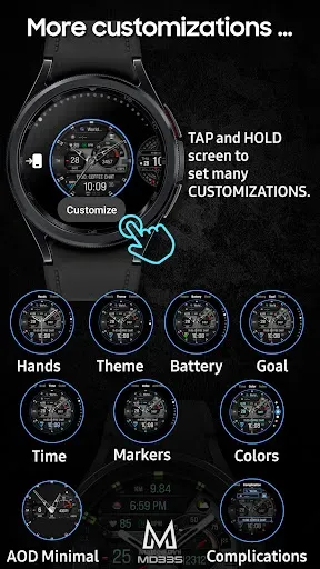 Скриншот 7 — MD335 Hybrid watch face