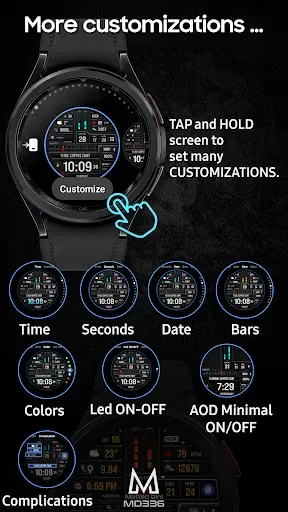 Скриншот 7 — MD336 Digital watch face