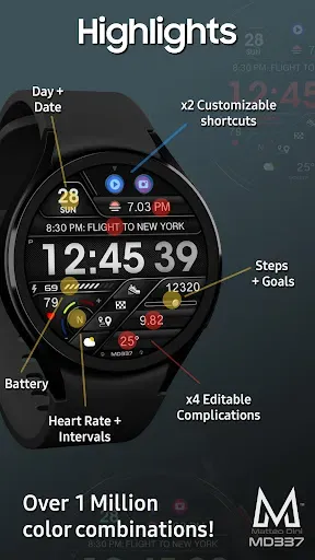Скриншот 5 — MD337 Digital watch face