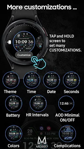Скриншот 7 — MD337 Digital watch face