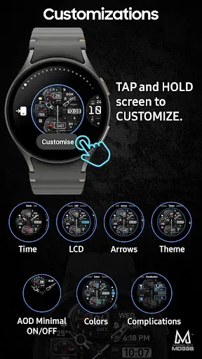Скриншот 6 — MD338 Hybrid watch face