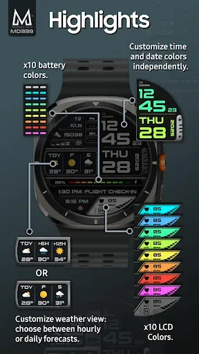 Скриншот 3 — MD339 Digital watch face