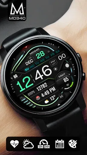 Скриншот 2 — MD340 Digital watch face