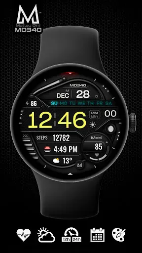 Скриншот 4 — MD340 Digital watch face