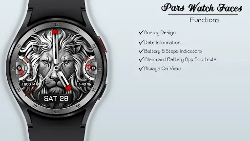 Скриншот 4 — Metal Lion Watch Face