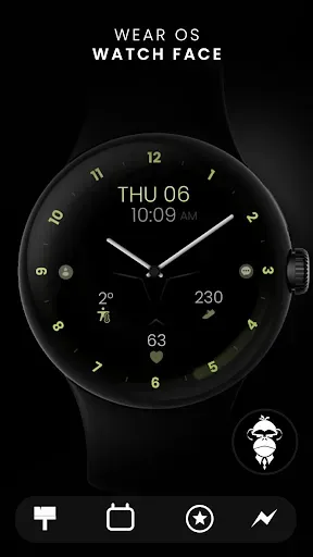 Скриншот 2 — Minimal Black v30 Watch Face
