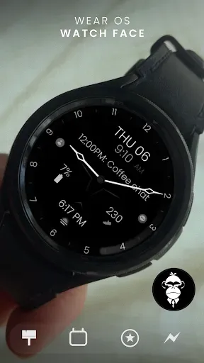 Скриншот 5 — Minimal Black v30 Watch Face