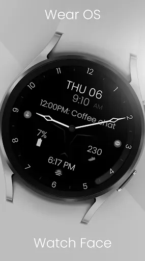 Скриншот 6 — Minimal Black v30 Watch Face
