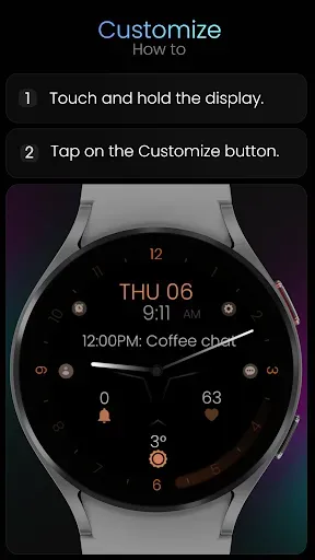 Скриншот 8 — Minimal Black v30 Watch Face