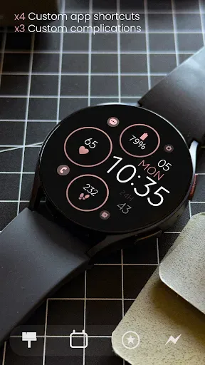Скриншот 4 — Minimal Rose Gold Watch Face