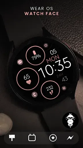 Скриншот 6 — Minimal Rose Gold Watch Face