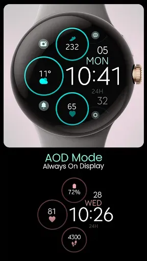 Скриншот 7 — Minimal Rose Gold Watch Face