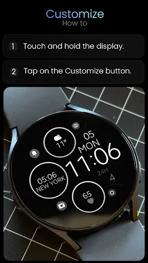 Скриншот 8 — Minimal Rose Gold Watch Face