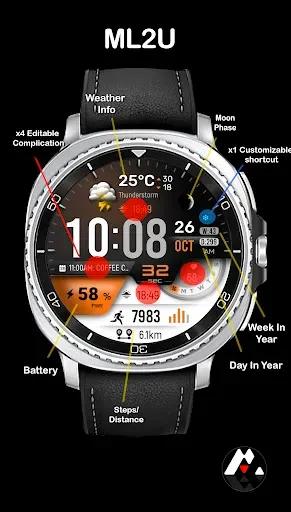 Скриншот 2 — ML2U 328 Watch Face