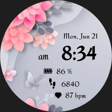 Скриншот 8 — NXV01 Flower bloom watch face