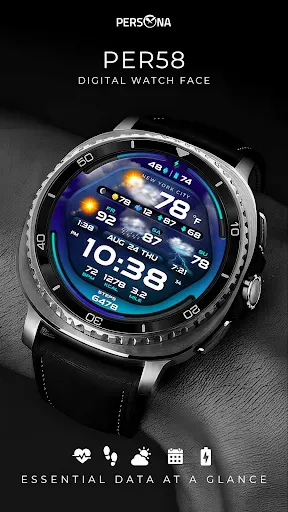 Скриншот 1 — PER58 Weather WatchFaceDigital