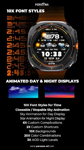Скриншот 2 — PER58 Weather WatchFaceDigital