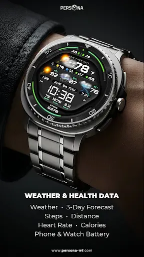 Скриншот 3 — PER58 Weather WatchFaceDigital