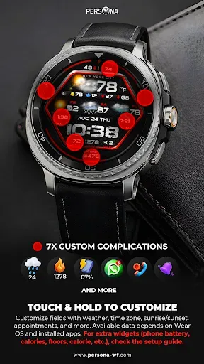 Скриншот 4 — PER58 Weather WatchFaceDigital